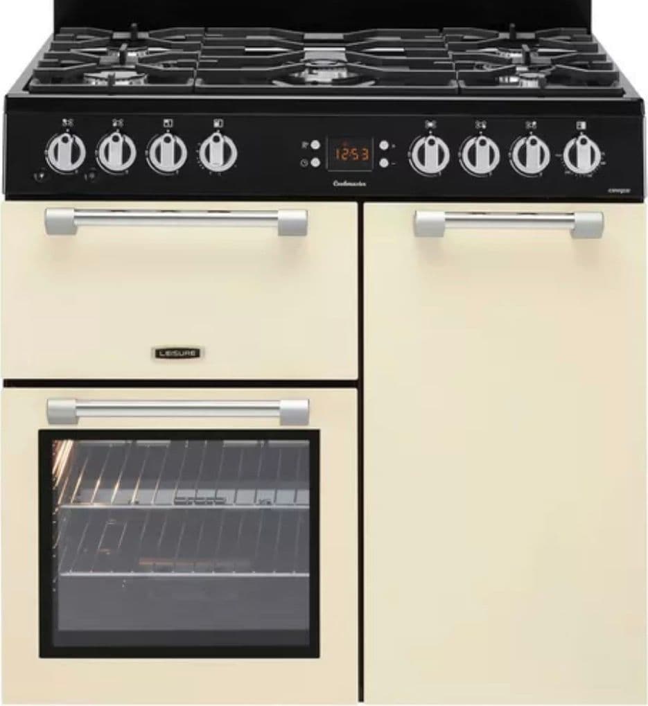 LEISURE Cookmaster CK90G232C Dual Fuel Range Cooker - Cream